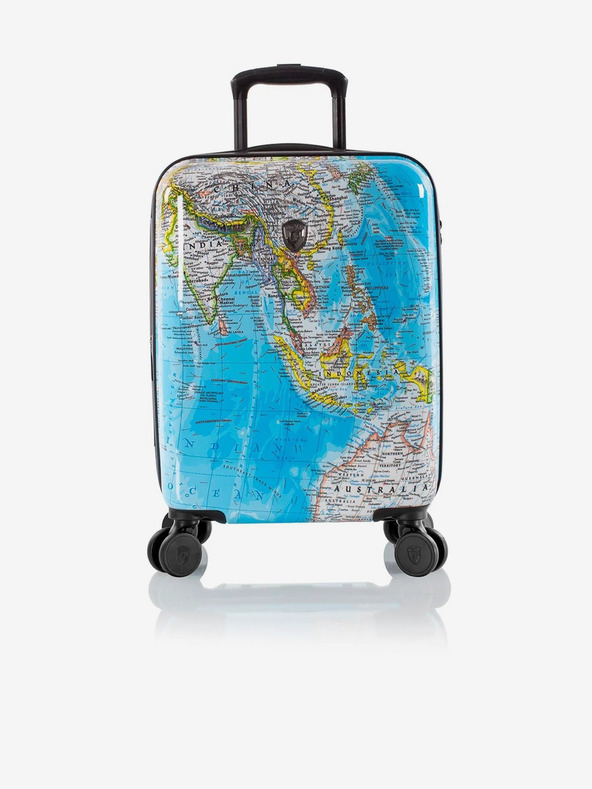 Heys Set od tri uzorkovana putna kofera u plavoj boji Heys Journey 3G S,M,L Blue Map