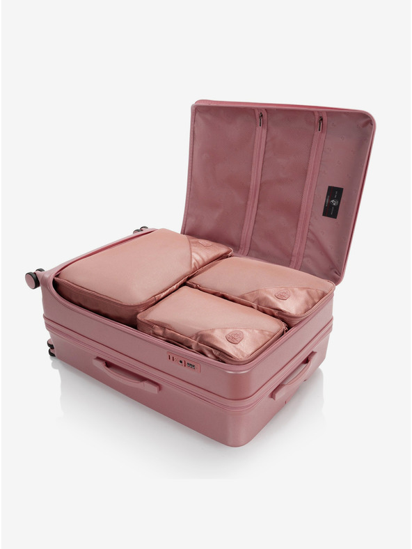 Heys Set od tri putna kofera Heys EZ Fashion S,M,L Rose Gold