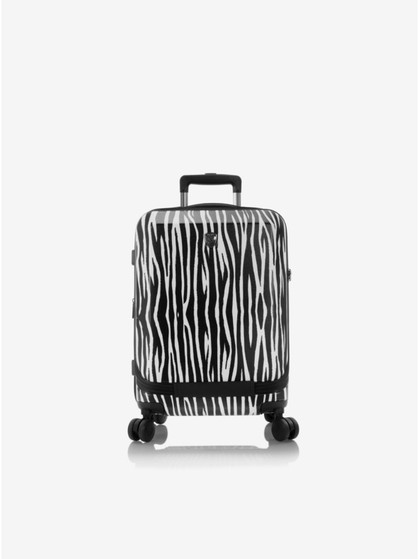 Heys Bijelo-crni putni kofer s životinjskim motivom Heys EZ Fashion S Zebra