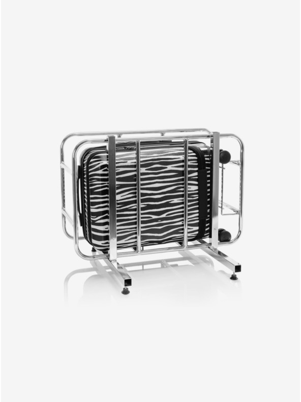 Heys Bijelo-crni putni kofer s životinjskim motivom Heys EZ Fashion S Zebra