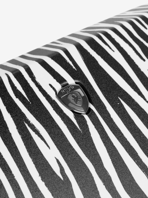 Heys Bijelo-crni putni kofer s životinjskim motivom Heys EZ Fashion S Zebra