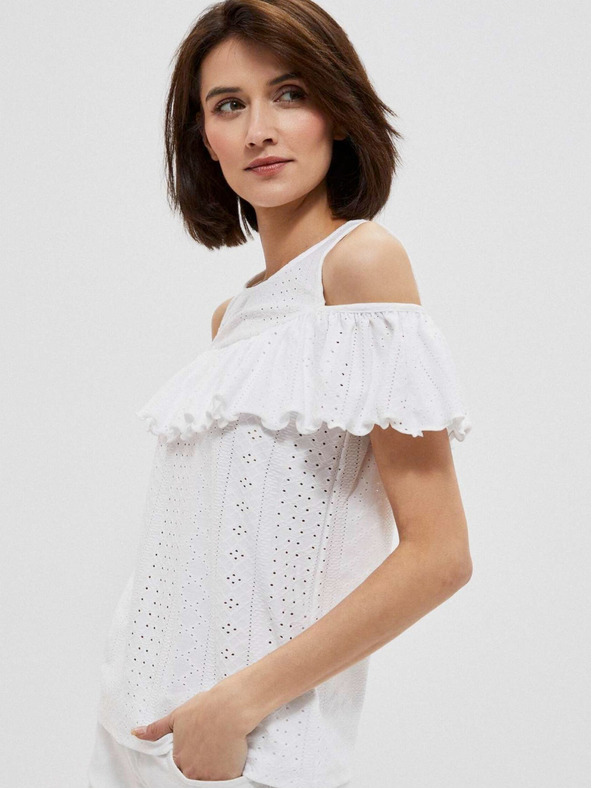 Moodo Bijela ženska Moodo bluza