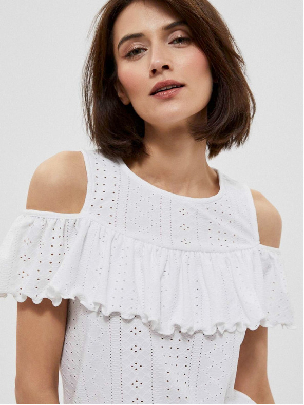 Moodo Bijela ženska Moodo bluza