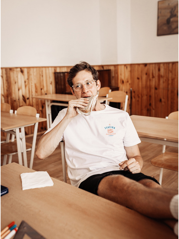 ZOOT.Original Bijela ženska majica kratkih rukava ZOOT Original Snack from mama