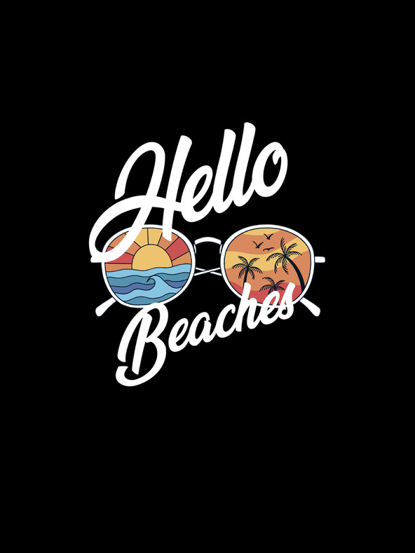 ZOOT.Original Crna ženska majica ZOOT.Original Hello beaches