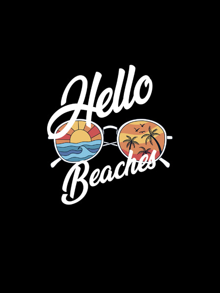 ZOOT.Original Crna ženska majica ZOOT.Original Hello beaches