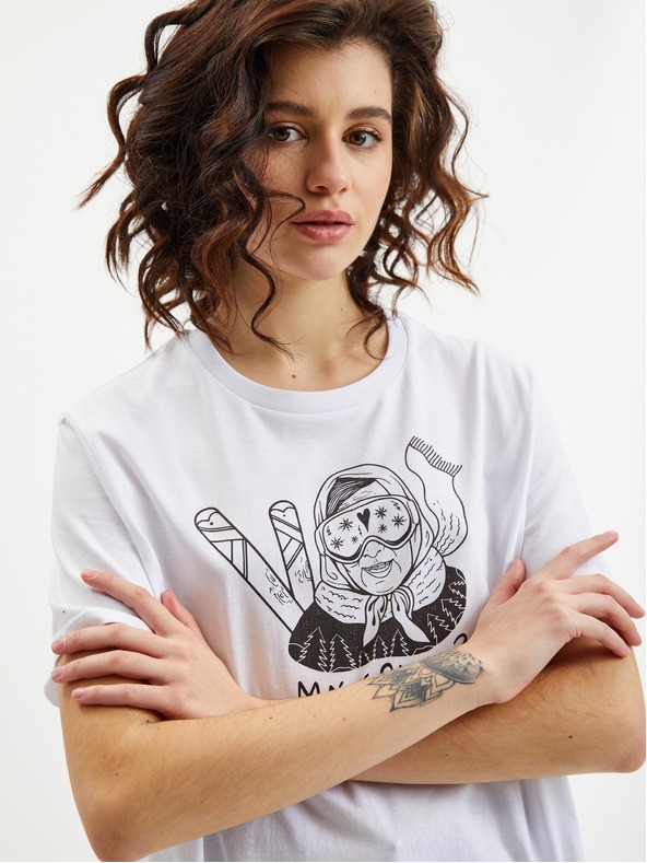 ZOOT.Original Bijela ženska majica Zoot Original You have snow