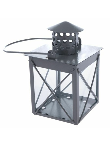 Casa de Engel Metalni fenjer, sivi, 0/48