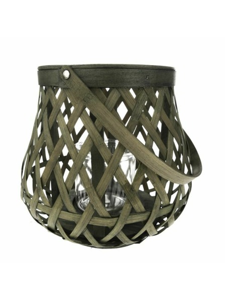 Casa de Engel Lampion od bambusa sa staklom - zeleni, 0/6