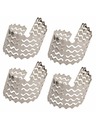 Casa de Engel Metalni prsteni za salvete - set 4kom, 12/72