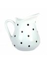 Casa de Engel Keramički vrč - bijeli s crnim točkicama, 500ml, 6/24