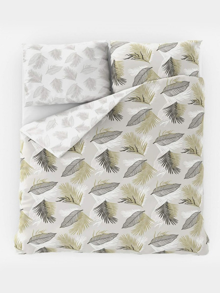 Kvalitex Produžena pamučna posteljina DELUX 140x220, 70x90cm SANEL siva