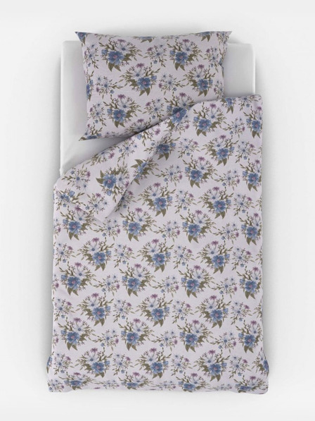 Kvalitex Pamučna posteljina PROVENCE COLLECTION 140x200, 70x90cm ELISA plava