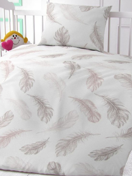 Kvalitex Shelby bijela pamučna posteljina