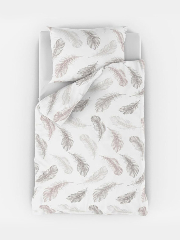 Kvalitex Shelby bijela pamučna posteljina