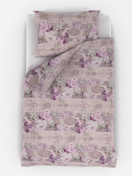 Kvalitex Francuska pamučna posteljina Provence Collection 220x200, 70x90cm Margot ljubičasta Kvalitex