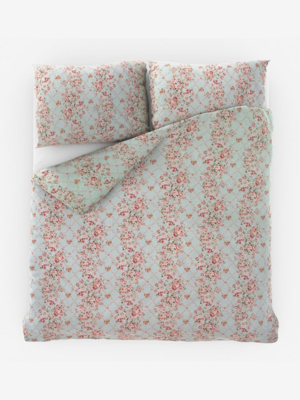 Kvalitex Francuska pamučna posteljina Provence Collection 220x200, 70x90cm Rosalie zelena Kvalitex