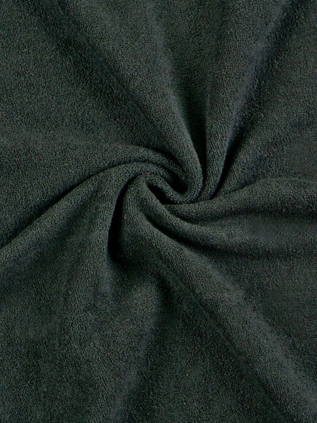 Kvalitex Froté plahta za jednostruki krevet 90x200cm crna Kvalitex