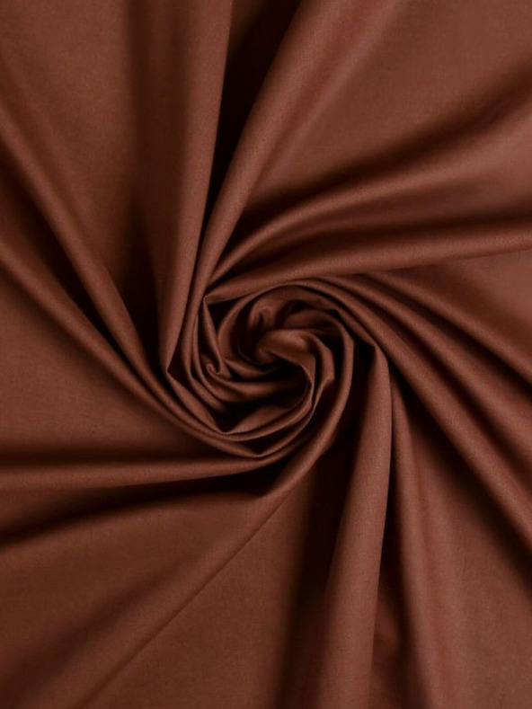 Kvalitex Plahta pamučna 90x200cm tamno smeđa Kvalitex