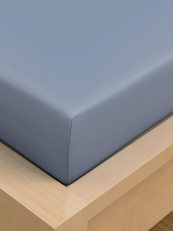 Kvalitex Cerada pamučna plahta 150x230cm plava