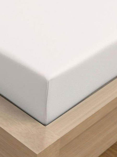 Kvalitex Jersey plahta s likrom 120x200cm bijela Kvalitex