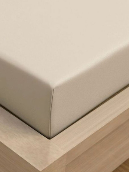 Kvalitex Plahta od žerseja sa likrom 140x200cm svijetlo bež Kvalitex