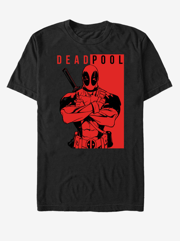 ZOOT.Fan Crna unisex majica Marvel Deadpool Police