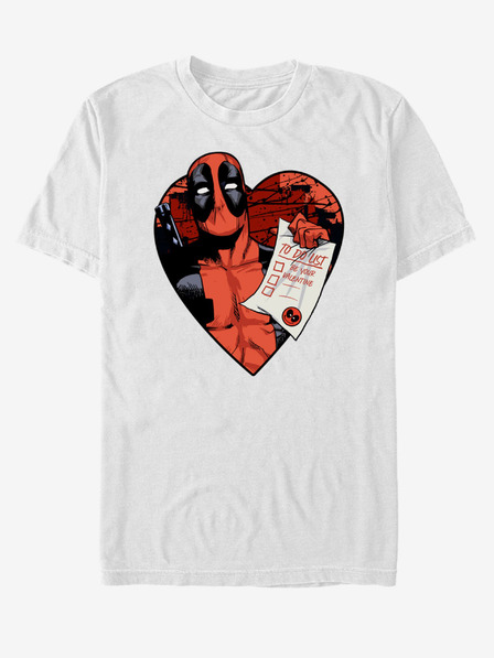 ZOOT.Fan Bijela unisex majica kratkih rukava Marvel Deadpool List