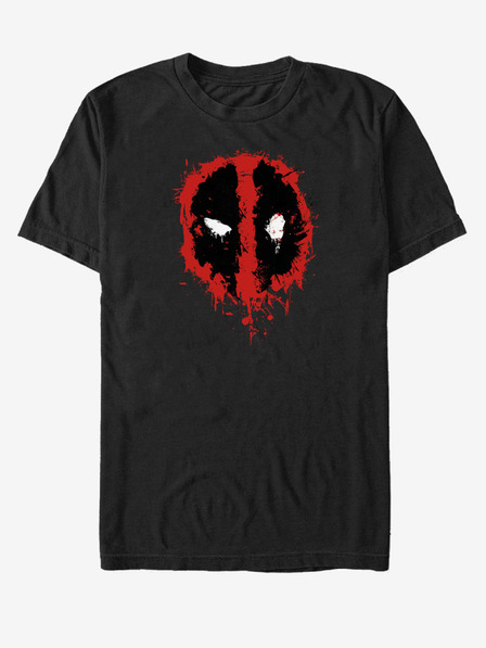 ZOOT.Fan Crna unisex majica kratkih rukava Marvel Deadpool Splatter Icon