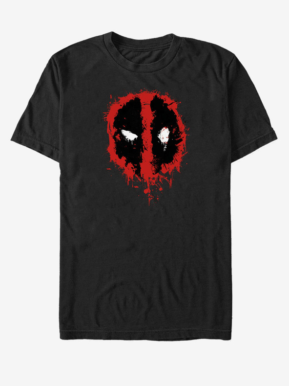 ZOOT.Fan Crna unisex majica kratkih rukava Marvel Deadpool Splatter Icon