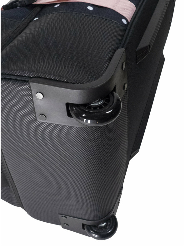 Meatfly Meatfly kofer Contin White Dot / Powder Pink | Crna | Volumen 100 L