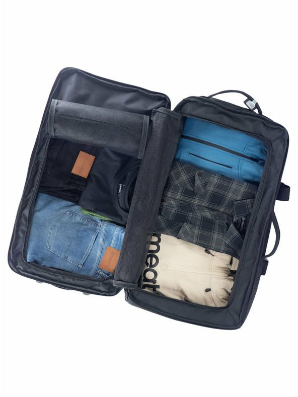 Meatfly Meatfly kofer Contin Grey Heather | Crna | Volumen 100 L