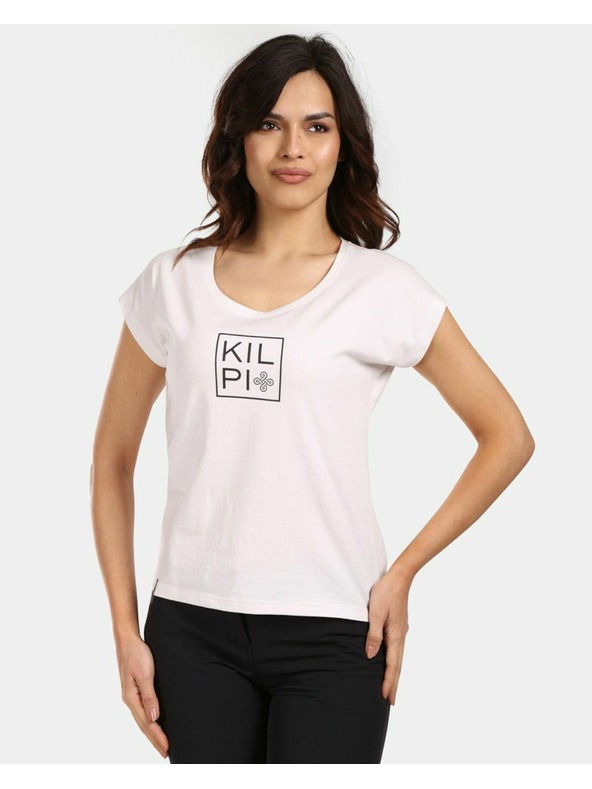 Kilpi Ženska majica kratkih rukava od pamuka Kilpi ROANE-W Bijela
