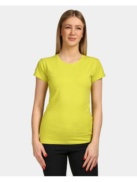 Kilpi Ženska pamučna majica kratkih rukava Kilpi PROMO-W Svijetlo zelena
