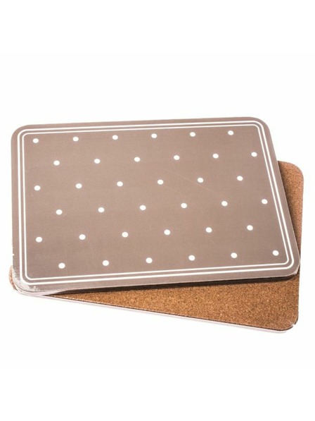 Casa de Engel Pluteni podmetači za čaše - tamnosiva s točkicama - set od 2 komada, 0/18