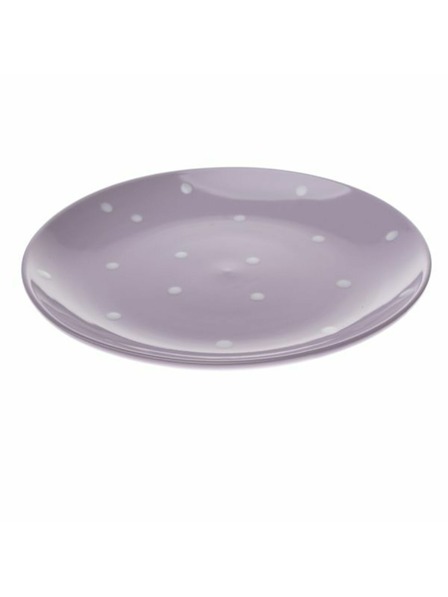 Casa de Engel Keramički tanjur - ljubičast s točkicama, 6/24