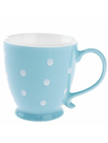 Casa de Engel Porculanska šalica, plava s točkicama, 440ml, 6/36