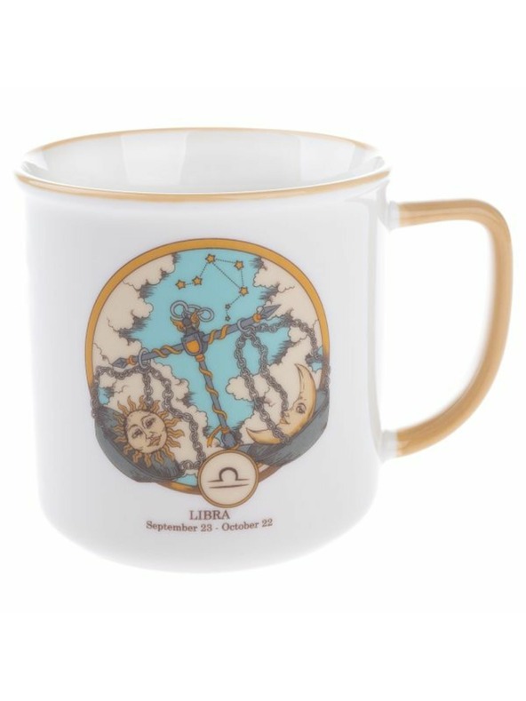 Casa de Engel Porculanska šalica, Zodijak - Vaga, 460ml, 6/36