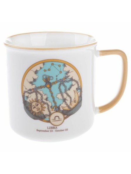 Casa de Engel Porculanska šalica, Zodijak - Vaga, 460ml, 6/36