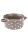 Casa de Engel Keramička zdjelica - tamno siva s točkicama, 560ml, 6/24