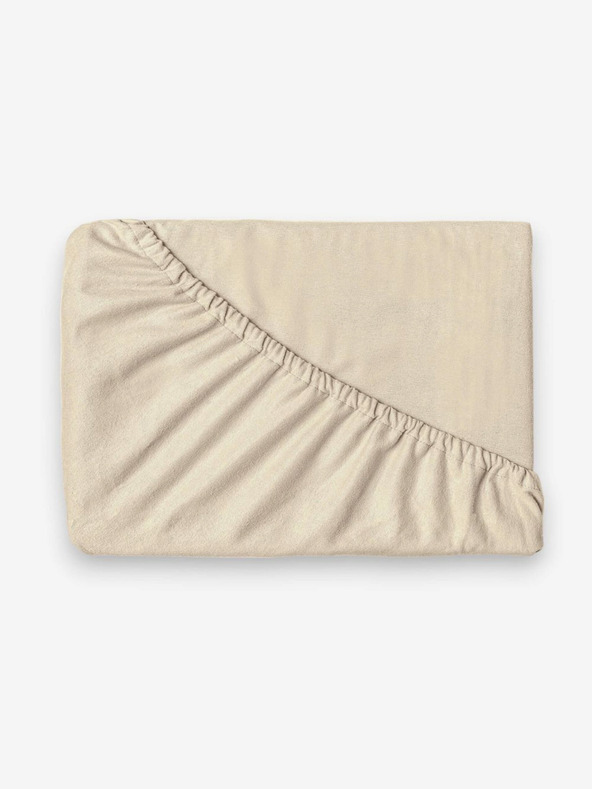 Kvalitex Flanelska plahta 200x200cm svijetlo bež