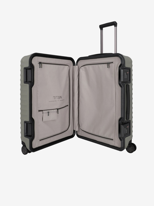 Titan Bež putni kofer Titan Litron Frame M