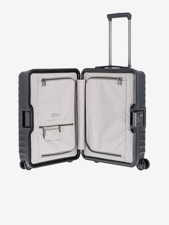 Titan Crni putni kofer Titan Litron Frame S