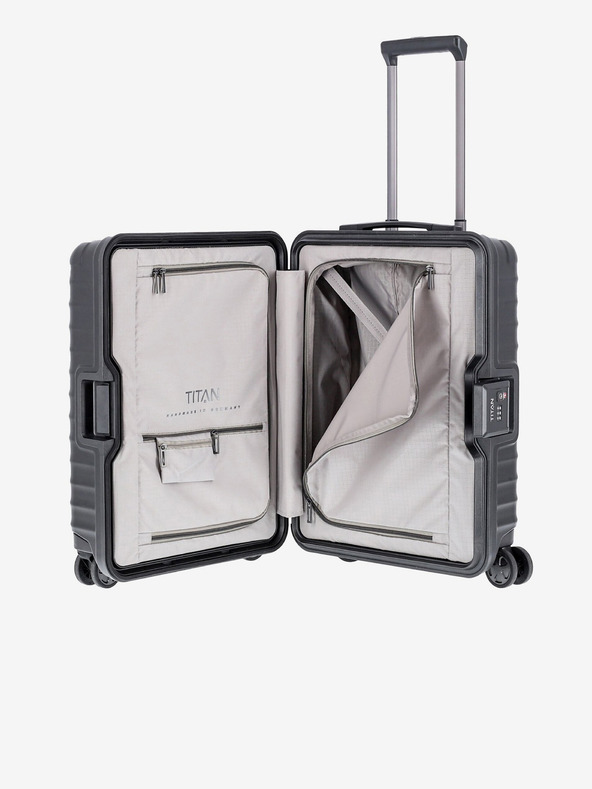 Titan Crni putni kofer Titan Litron Frame S