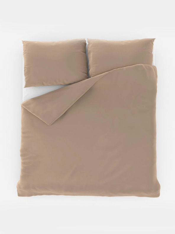 Kvalitex Francuska obična pamučna posteljina 220x200, 70x90cm bež