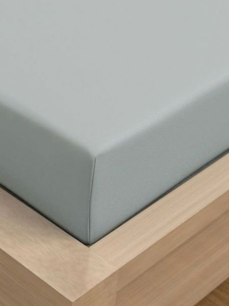 Kvalitex Jersey plahta s likrom 120x200cm svijetlo siva Kvalitex