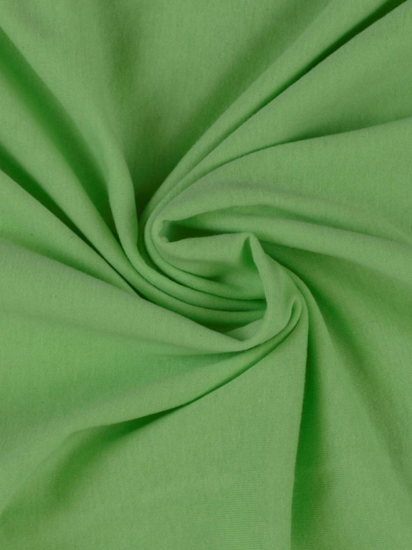 Kvalitex Jednostruka plahta od žerseja 90x200cm svijetlo zelena Kvalitex