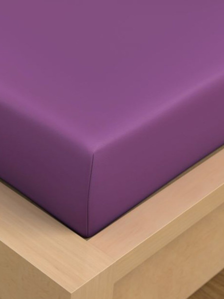 Kvalitex Plahta pamučna 90x200cm ljubičasta Kvalitex