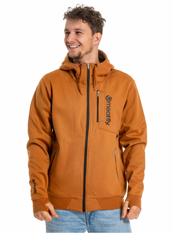 Meatfly Meatfly muška tehnička dukserica Lightyear Brown Sugar | Smeđa | Veličina