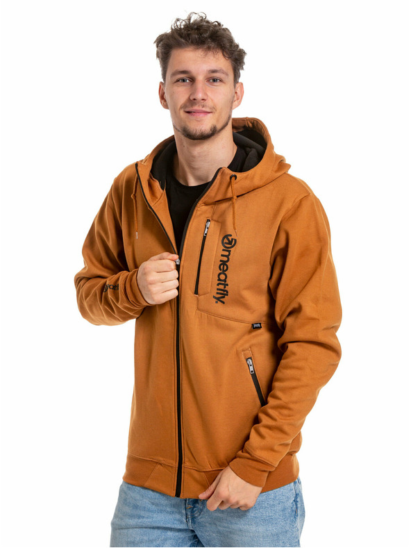 Meatfly Meatfly muška tehnička dukserica Lightyear Brown Sugar | Smeđa | Veličina